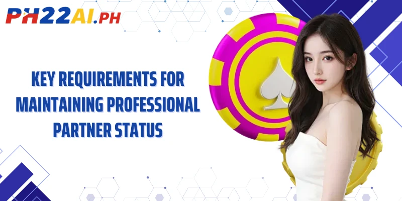 Key requirements for maintaining professional partner status